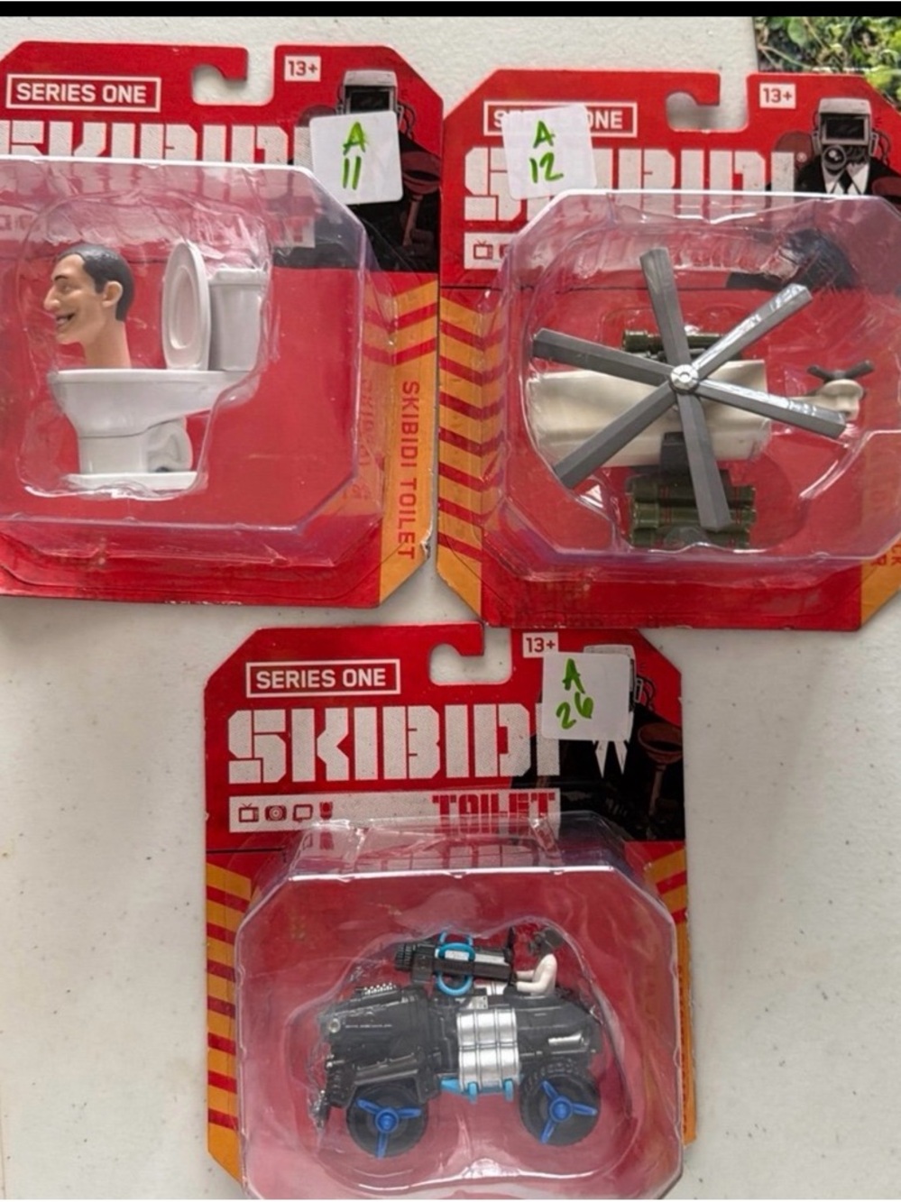 Series One Skibidi Toilet Kids Toy Vehicle - Black with Blue Accents